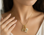 Celestial Hamsa & Camera Charm Necklace | MPS & Co.