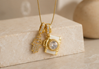 Celestial Hamsa & Camera Charm Necklace | MPS & Co.