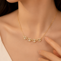 Elegance Line Four-Heart Bar Necklace | MPS & Co.