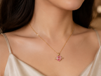 Cosmic Pink Heart Planet Necklace | MPS & Co.