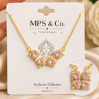 Blossoming Heart Cluster Pendant Necklace | MPS & Co.
