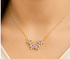 Blossoming Heart Cluster Pendant Necklace | MPS & Co.
