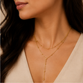 Elegant Layered Beaded Y-Necklace | MPS & Co.