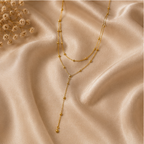Elegant Layered Beaded Y-Necklace | MPS & Co.