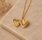 Open Dual Heart Locket Pendant Necklace | MPS & Co.