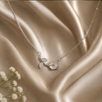 Horizontal Botanical Tulip Stem Pendant Necklace | MPS & Co.