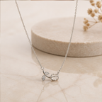 Horizontal Botanical Tulip Stem Pendant Necklace | MPS & Co.