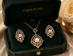 Signature Marquise Lattice Pendant Set