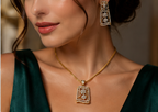 Diamond Bloom Pendant Set