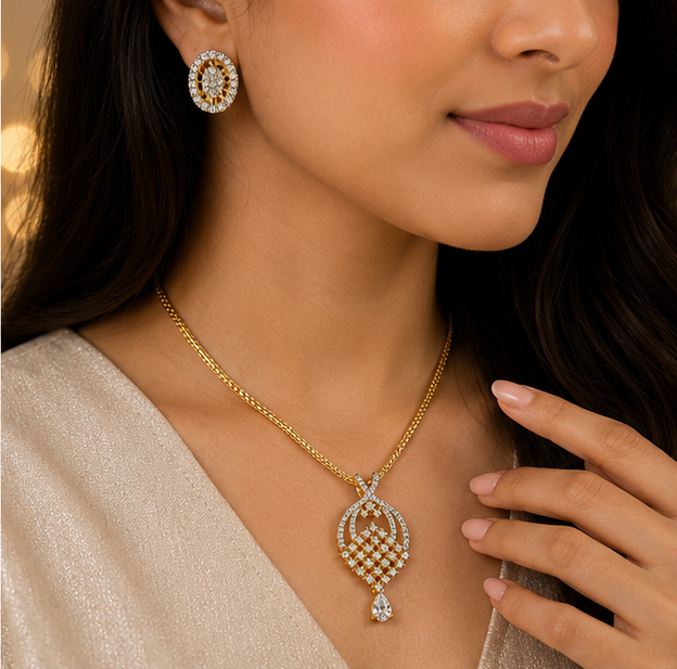 Crystal Grace Pendant Set