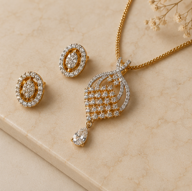 Crystal Grace Pendant Set