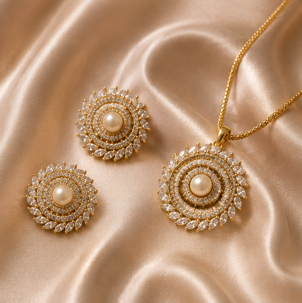 Pearl Radiance Pendant Set