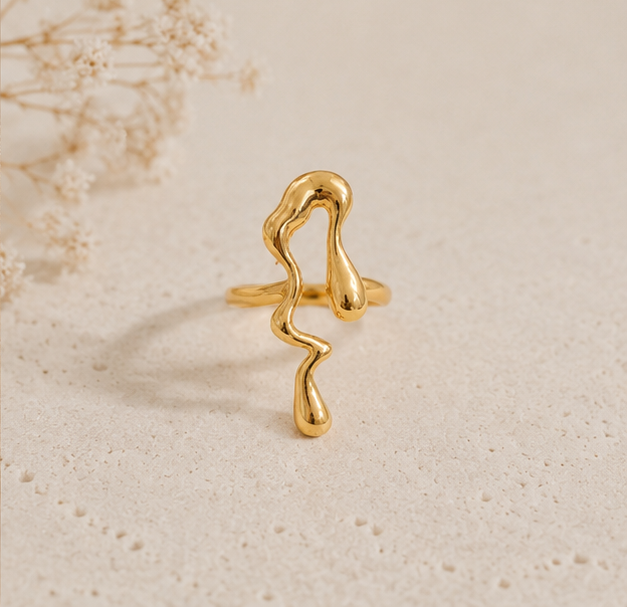 Abstract Liquid Drip Statement Ring | MPS & Co.