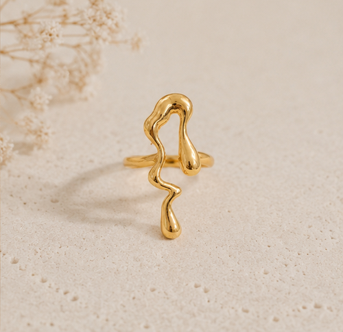 Abstract Liquid Drip Statement Ring | MPS & Co.