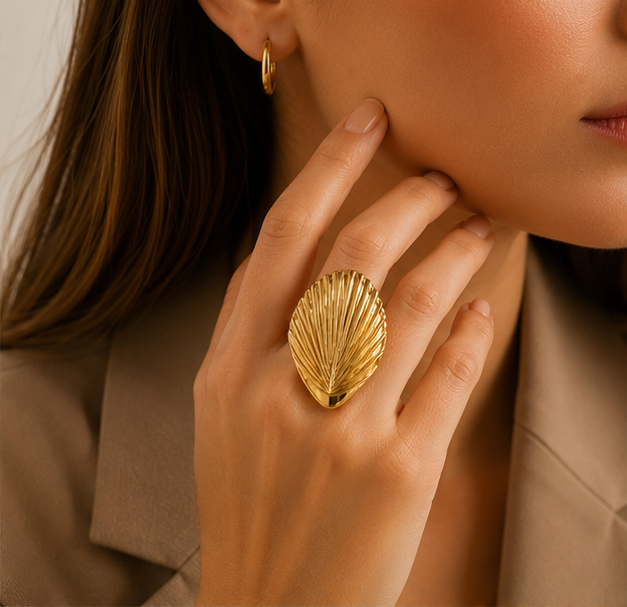 Sculptural Ribbed Statement Ring | MPS & Co.