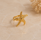 Textured Starfish Coastal Statement Ring | MPS & Co.