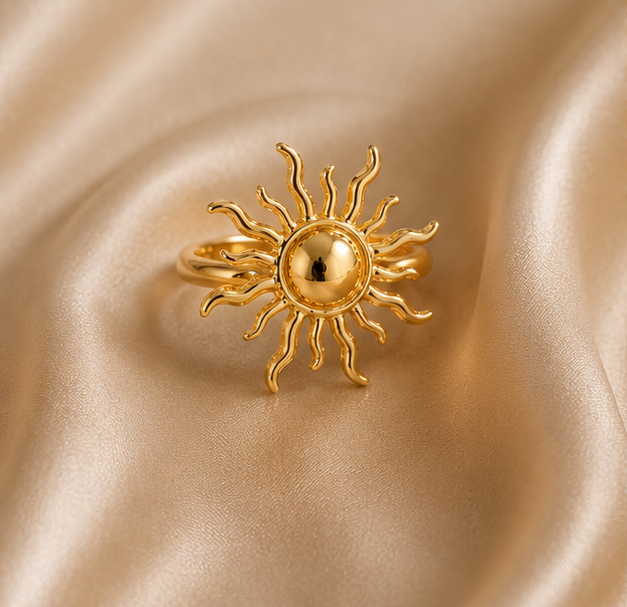 Polished Celestial Sunburst Statement Ring | MPS & Co.
