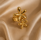 Sculptured Double Abstract Blossom Ring | MPS & Co.