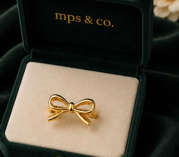 Classic High-Shine Minimalist Bow Ring | MPS & Co.