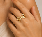 Classic High-Shine Minimalist Bow Ring | MPS & Co.