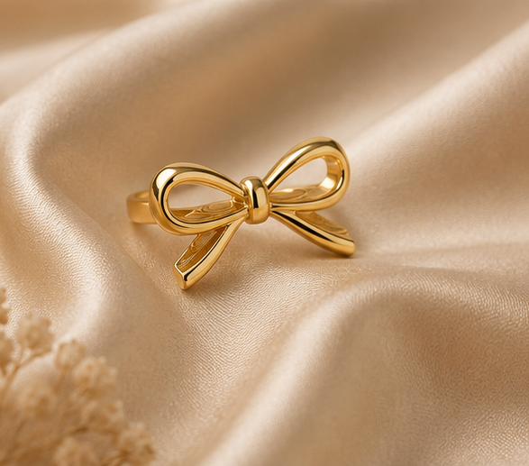 Classic High-Shine Minimalist Bow Ring | MPS & Co.