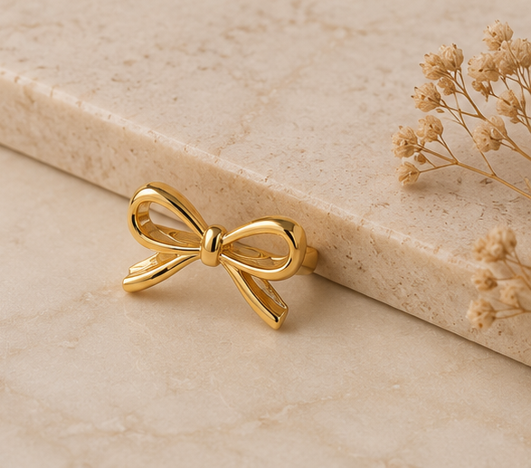 Classic High-Shine Minimalist Bow Ring | MPS & Co.
