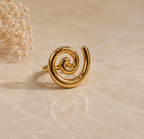 Contemporary Fluid Spiral Coil Ring | MPS & Co.