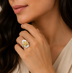 Two-Tone Starfish Oval Statement Ring | MPS & Co.