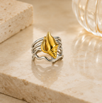 Two-Tone Ocean Shell Multi-Band Ring | MPS & Co.