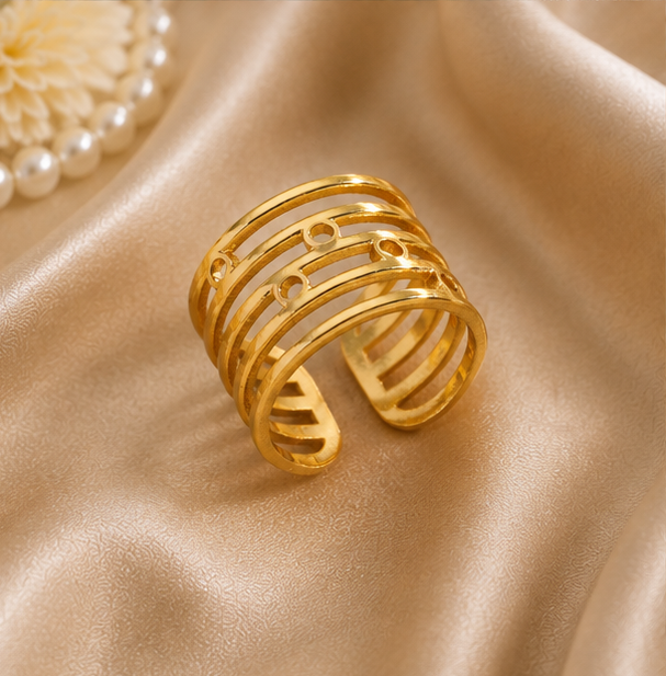 Multi-Band Circular Open Wide Ring | MPS & Co