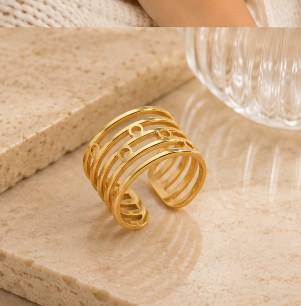 Multi-Band Circular Open Wide Ring | MPS & Co