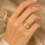 Textured Seashell Band Adjustable Ring | MPS & Co.