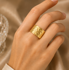 Celestial Star & Beaded Band Adjustable Ring | MPS & Co.
