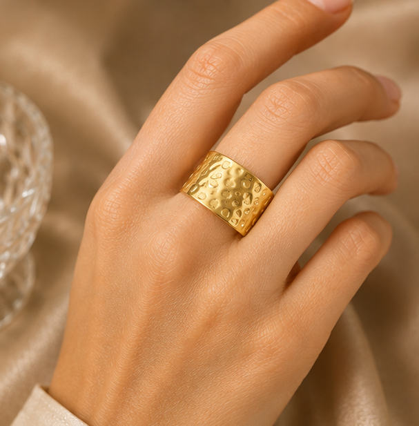 Celestial Star & Beaded Band Adjustable Ring | MPS & Co.