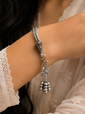 925 Silver Ribbed Bead Multi-Strand Bracelet | MPS & Co.