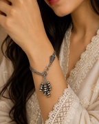 925 Silver Ribbed Bead Multi-Strand Bracelet | MPS & Co.