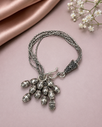 925 Silver Oval Bead Multi-Strand Bracelet | MPS & Co.