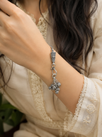 925 Silver Beaded Ball Charm Multi-Strand Bracelet | MPS & Co.