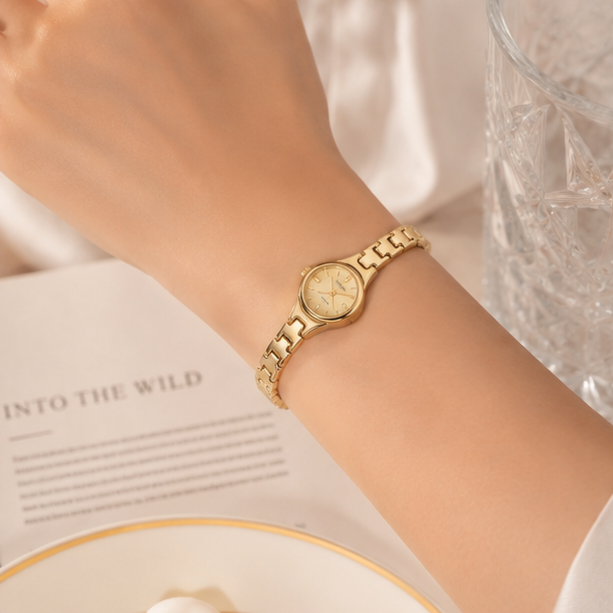 Gold Minimalist Link Bracelet Watch | MPS & Co.
