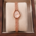 Rose Gold Oval Dial Mesh Watch | MPS & Co.