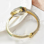 Luxury Green Crystal Serpent Watch Bracelet | MPS & Co.
