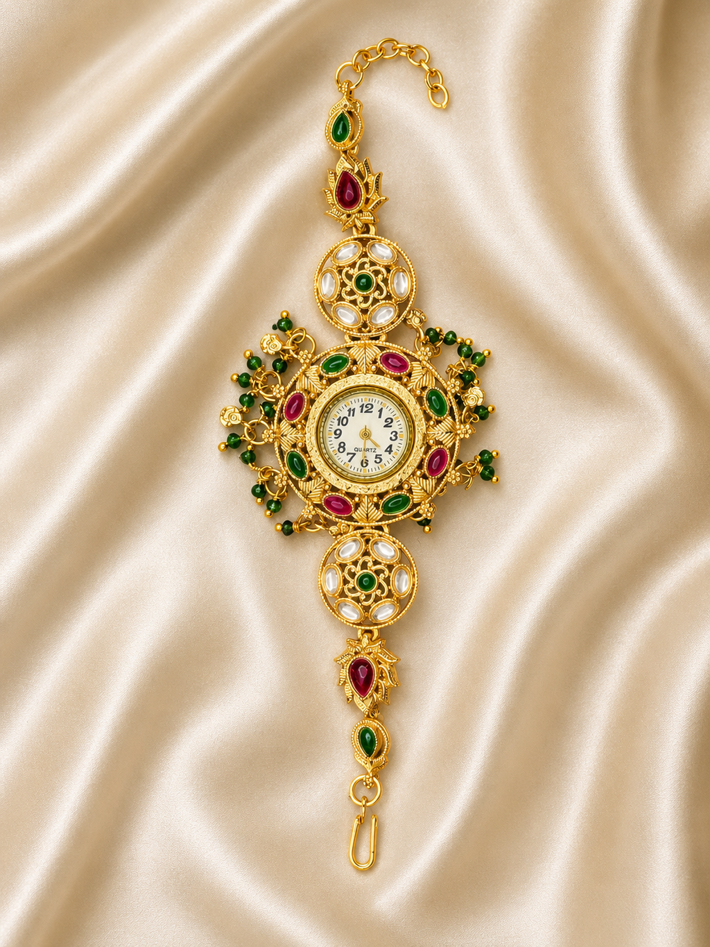Royal Kundan Embellished Watch Bracelet | MPS & Co.