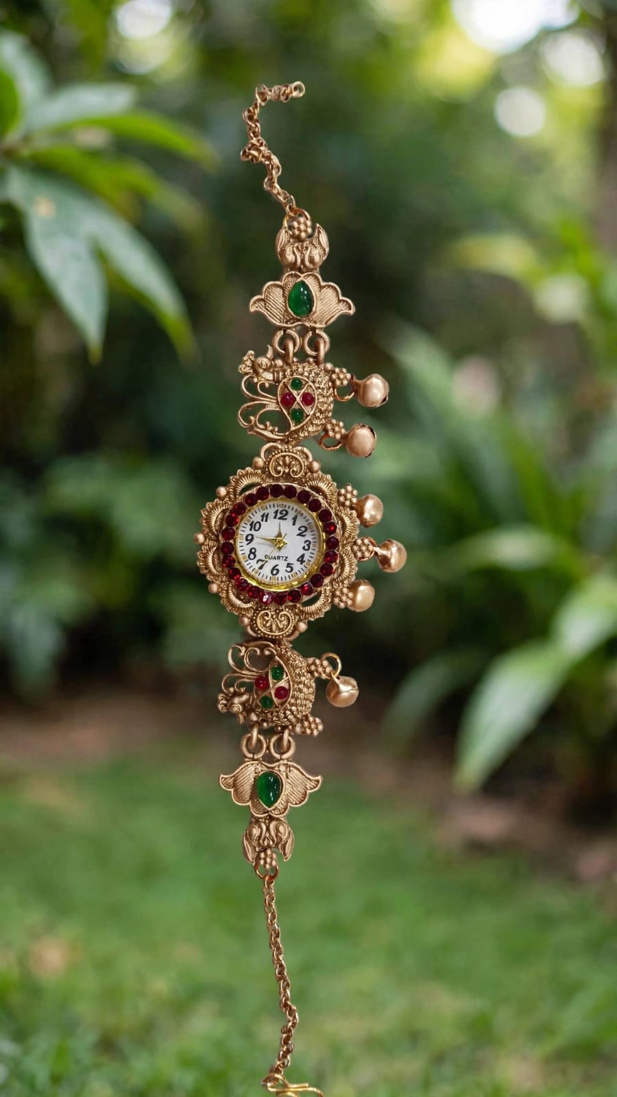 Vintage Temple Peacock Watch Bracelet | MPS & Co.