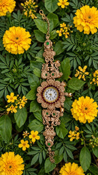 Antique Peacock Motif Watch Bracelet | MPS & Co.