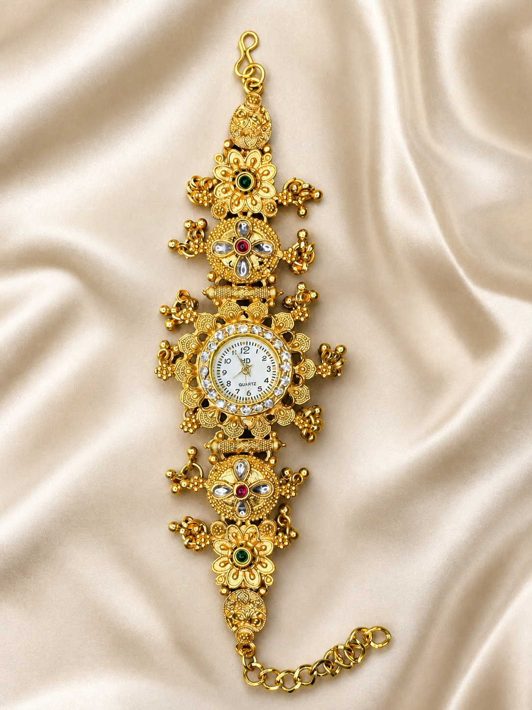 Crystal Floral Medallion Bracelet Watch | MPS & Co.
