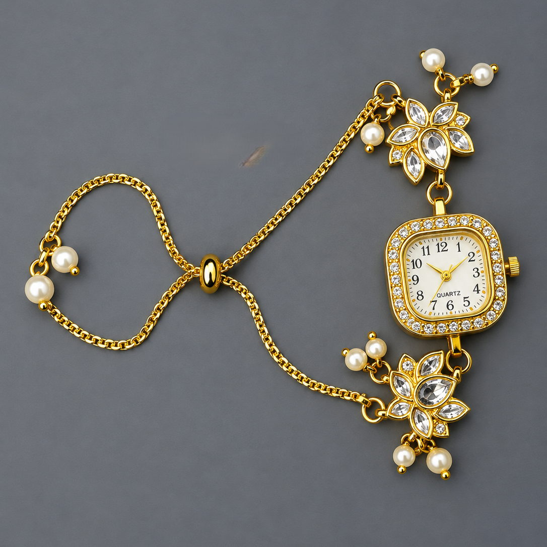 Crystal Lotus Drawstring Bracelet Watch | MPS & Co.
